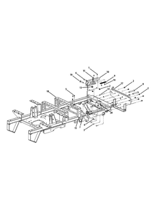 Frame Assembly Diagram and Parts List for M60-KW (53AI8CT6050-31HP-OHV)(2010) Cub Cadet Lawn Tractor
